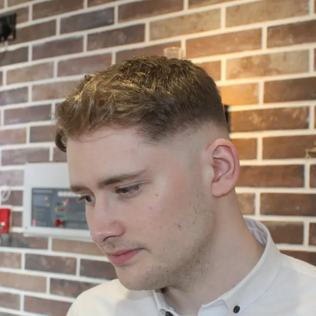 Skin fade with a textured crop
